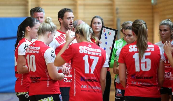 BAU 24 08 2019 Handball 28 Lotto Cup, SG, SG Schozach Bottwartal vs. HC Leipzig, coach Michael Stettner Bottwartal, centre