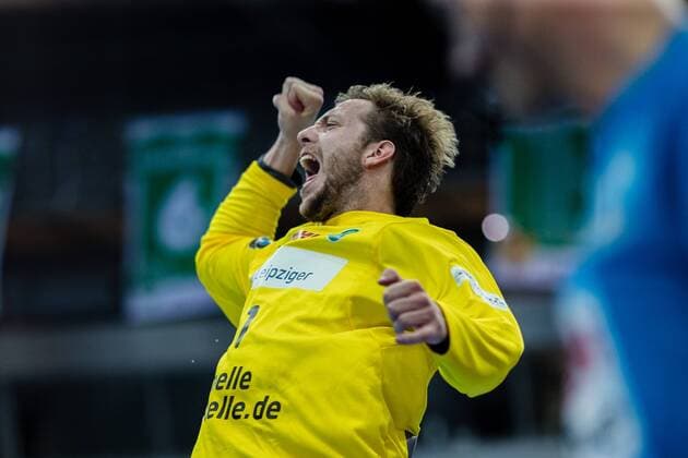 Jens Vortmann 1 SC DHFK Leipzig during the season 2019 2010 in the 1 Handball Bundesliga Men between SC DHfK Leipzig and Füchse Berlin in the Arena Leipzig on 25 August 2019 in Leipzig, Saxony, Germany