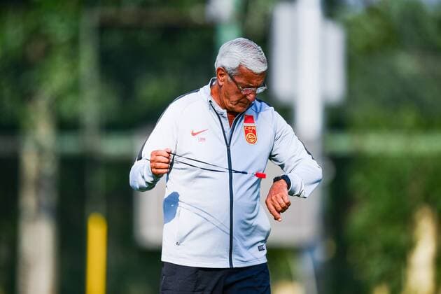 LANGFANG, CHINA - AUGUST 25: Head coach Marcello Lippi of China National Football Team attends a training session at Xianghe training base on August 25, 2019 in Lang Fang, Hebei Province of China.  Copyright: xVCGx CFP111238599405 