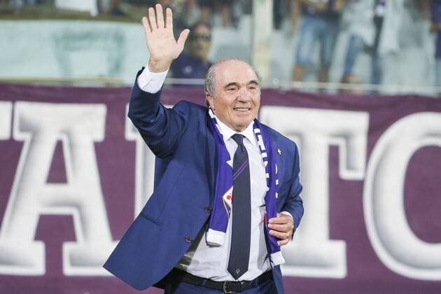 Italy: Serie A football match Fiorentina - Napoli Italian football match between ACF Fiorentina - SSC Napoli at the Artemio Franchi Stadium in picture Rocco Commisso president ACF Fiorentina , the final score is 3-4 for SSC Napoli Firenze Toscana Italy Stadio Artemio Franchi  AntonioxBalasco PacificxPress