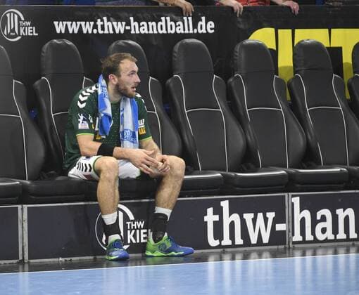 Marcel Schiller Frisch Auf ist disappointed, Liqui Moly Handball Bundesliga, Men, 1 Matchday, THW Kiel vs FA Göppingen, 25 08 19 Kiel Sparkassen Arena Schleswig Holstein Germany