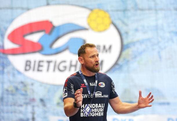 BAU 25 08 2019 Bietigheim Handball SG BBM Bietigheim vs ASV Hamm Westfalen, coach Hannes Jon Jonsson BBM disappointed