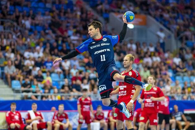 Bietigheim, Germany 25 August 2019 2 BL 19 20 SG BBM Bietigheim vs ASV Hamm Westfalen Christian Schäfer Schaefer SG BBM Bietigheim Bietigheim Egetrans Arena Baden Württemberg Germany