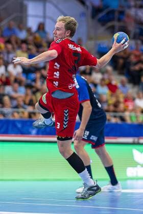 Bietigheim, Germany 25 August 2019 2 BL 19 20 SG BBM Bietigheim vs ASV Hamm Westfalen Fabian Huesmann Hamm Bietigheim Egetrans Arena Baden Württemberg Germany