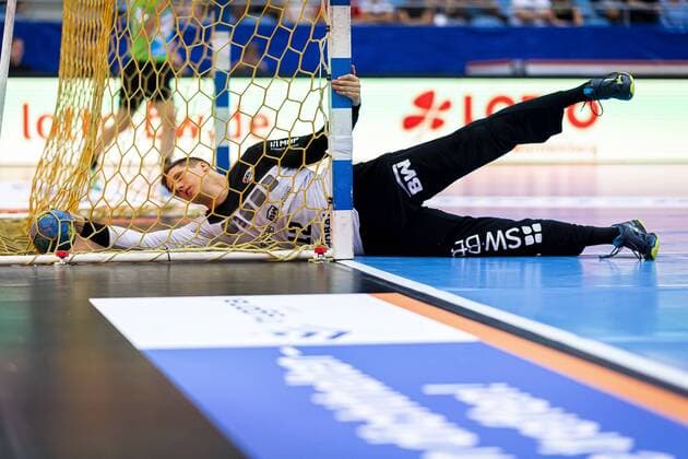 Bietigheim, Germany 25 August 2019 2 BL 19 20 SG BBM Bietigheim vs ASV Hamm Westfalen Torhueter Juergen Mueller Müller SG BBM Bietigheim Bietigheim Egetrans Arena Baden Württemberg Germany