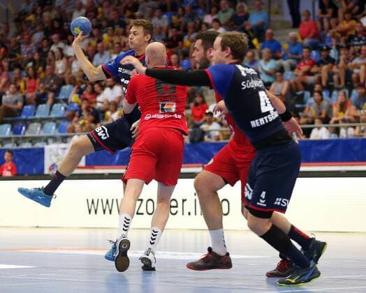 BAU 25 08 2019 Bietigheim Handball SG BBM Bietigheim vs ASV Hamm Westfalen, left Maximilian Trost BBM