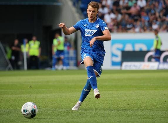 24 08 2019 Germany, Sinsheim Football Bundesliga 2 Matchday Season 2019 2020, TSG 1899 Hoffenheim vs. SV Werder Bremen, Dennis Geiger Hoffenheim DFL REGULATIONS PROHIBIT ANY USE OF PHOTOGRAPHS AS IMAGE SEQUENCES AND OR QUASI VIDEO According to the rules of the DFL Deutsche Fußball Liga it is prohibited, to exploit or have exploited photographs taken in the stadium and or the match in the form of sequential images and or video-like photo sequences