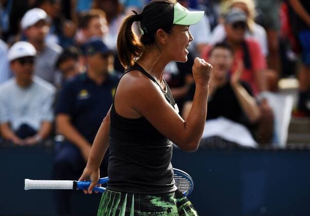 US Open, Tag 2 (190827) -- NEW YORK, Aug. 27, 2019 -- Peng Shuai of China reacts during the women s singles first round match between Varvara Lepchenko of the United States and Peng Shuai of China at the 2019 US Open in New York, the United States, Aug. 26, 2019. ) (SP)US-NEW YORK-TENNIS-US OPEN-WOMEN S SINGLES LiuxJie 