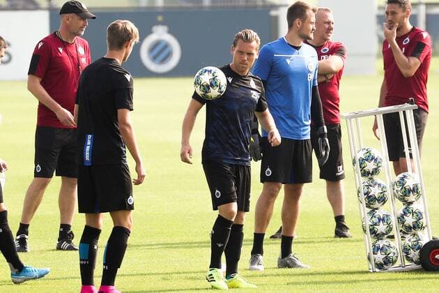 Club s Ruud Vormer pictured during a training session of Belgian soccer team Club Brugge, Tuesday 27 August 2019 in Brugge, in preparation of Tomorrow s return match against Austrian club LASK Linz in the play-offs of the UEFA Champions League. BRUNOxFAHY  x05649905x