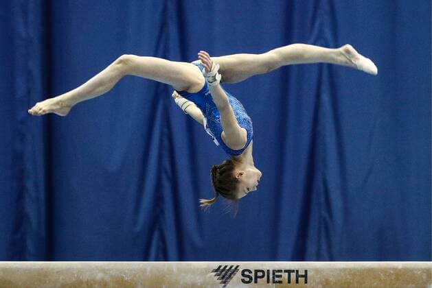 Bilder des Jahres 2019, Sport 08 August Sport Bilder des Tages PENZA, RUSSIA - AUGUST 27, 2019: Artistic gymnast Vladislava Urazova on the balance beam during the women s final event at the 2019 Russian Artistic Gymnastics Cup at the Burtasy Sports Palace. Sergei Bobylev TASS  TS0B823D