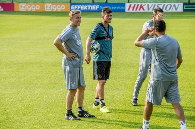 27-08-2019 VOETBAL: TRAINING EN PERSCONFERENTIE AJAX: AMSTERDAM Klaas Jan Huntelaar Foto: SCS Michel Utrecht xVIxVIxImagesx xSoenarxChamidxsportfotografiexIVx 201314454