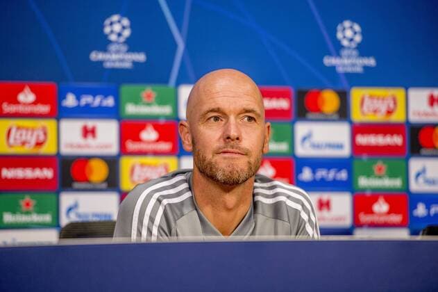 27-08-2019 VOETBAL: TRAINING EN PERSCONFERENTIE AJAX: AMSTERDAM Erik ten Hag, trainer Ajax Foto: SCS Michel Utrecht xVIxVIxImagesx xSoenarxChamidxsportfotografiexIVx 201314473