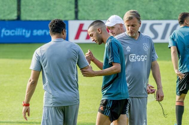 27-08-2019 VOETBAL: TRAINING EN PERSCONFERENTIE AJAX: AMSTERDAM Hakim Ziyech (Ajax) Foto: SCS Michel Utrecht xVIxVIxImagesx xSoenarxChamidxsportfotografiexIVx 201314553