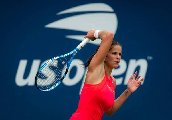 US Open, Tag 2 August 27, 2019: Julia Goerges of Germany in action during her first-round match at the 2019 US Open Grand Slam tennis tournament US Open 2019, Tennis, New York City, United States, Aug 27 - ZUMAa181 20190827_zaa_a181_017 Copyright: xAFP7x
