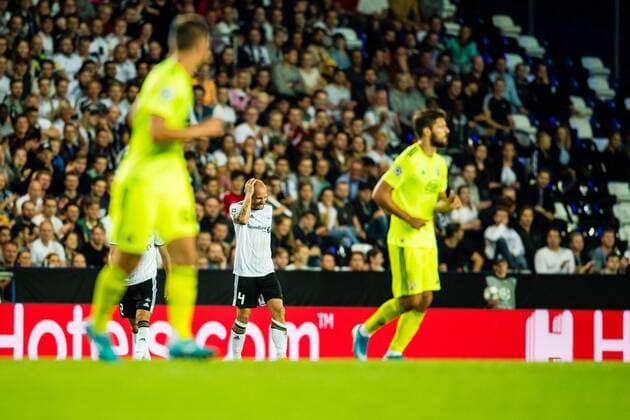 190828 Tore Reginiussen of Rosenborg in pain during the Champions League play off match between Rosenborg and Dinamo Zagreb on August 28, 2019 in Trondheim Photo Marius Simensen BILDBYRAN Cop 238 bbeng champions league play off dinamo zagreb football fotball fotboll rosenborg,  Copyright: MARIUSxSIMENSEN BB190828BB029