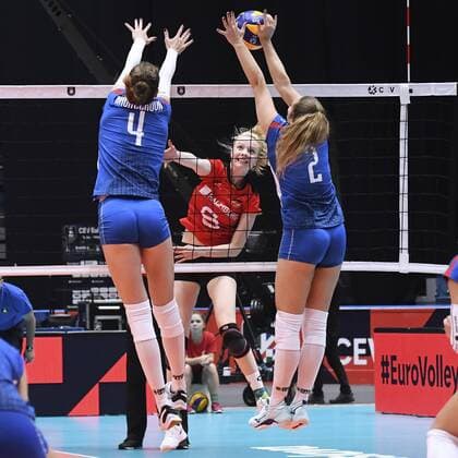 GEERTIES Jennifer 6 Team Germany European Womens Volleyball Championships 2019 in Slovakia in Bratislava preliminary rounds match Slovakia Germany 1 3 on 27 August 2019 in Bratislava