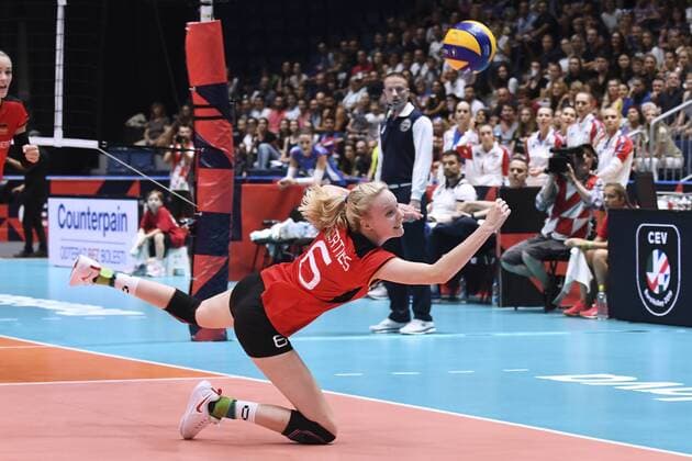 GEERTIES Jennifer Team Germany European Womens Volleyball Championships 2019 in Slovakia in Bratislava preliminary rounds game Slovakia Germany 1 3 on 27 August 2019 in Bratislava