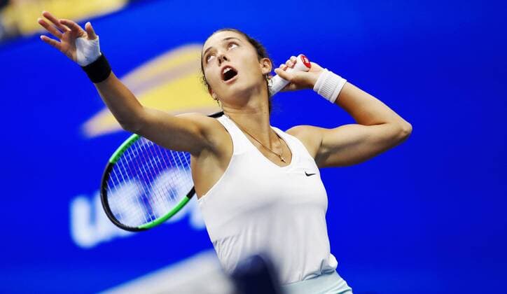TENNIS - WTA, Tennis Damen US Open 2019 NEW YORK CITY,NEW YORK,USA,28.AUG.19 - TENNIS - WTA Tour, US Open, Grand Slam, Flushing Meadows. Image shows Mariam Bolkvadze (GEO). GEPAxpictures xMatthiasxHauer