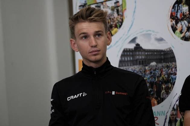 28 08 2019 xkhx Hannover Germany Tour 2019 stage race in road cycling for men press conference top rider Lennard Kämna