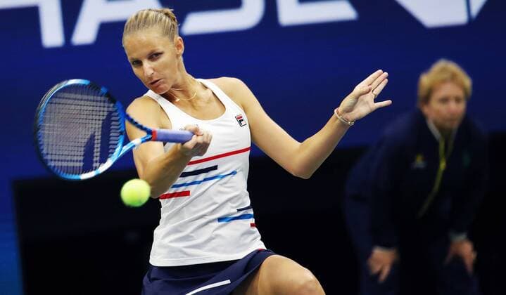 TENNIS - WTA, Tennis Damen US Open 2019 NEW YORK CITY,NEW YORK,USA,28.AUG.19 - TENNIS - WTA Tour, US Open, Grand Slam, Flushing Meadows. Image shows Karolina Pliskova (CZE). GEPAxpictures xMatthiasxHauer