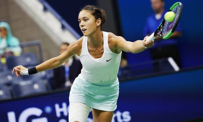 TENNIS - WTA, Tennis Damen US Open 2019 NEW YORK CITY,NEW YORK,USA,28.AUG.19 - TENNIS - WTA Tour, US Open, Grand Slam, Flushing Meadows. Image shows Mariam Bolkvadze (GEO). GEPAxpictures xMatthiasxHauer