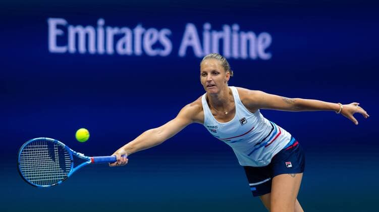 August 28, 2019, New York, NEW YORK, United States: Karolina Pliskova of the Czech Republic in action during her second-round match at the 2019 US Open Grand Slam tennis tournament against Mariam Bolkvadze of Georgia US Open 2019, Tennis, New York City, United States, Aug 28 - ZUMAa181 20190828_zaa_a181_024 Copyright: xAFP7x