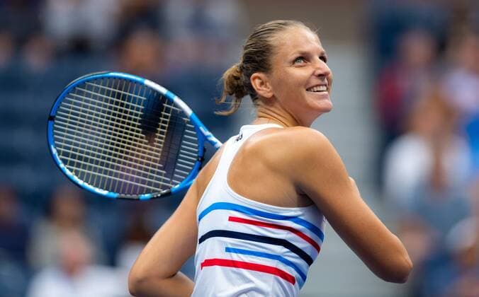 August 28, 2019, New York, NEW YORK, United States: Karolina Pliskova of the Czech Republic celebrates winning her second-round match at the 2019 US Open Grand Slam tennis tournament against Mariam Bolkvadze of Georgia US Open 2019, Tennis, New York City, United States, Aug 28 - ZUMAa181 20190828_zaa_a181_030 Copyright: xAFP7x
