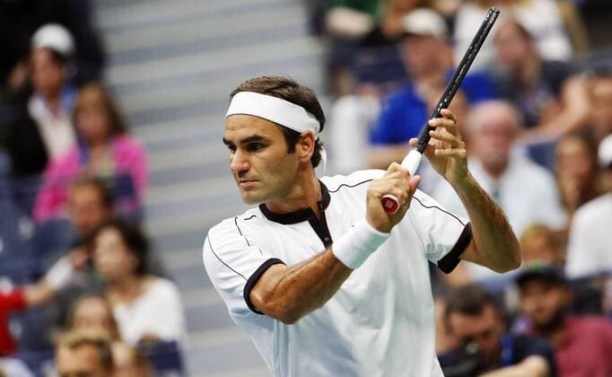 TENNIS - ATP, Tennis Herren US Open 2019 NEW YORK CITY,NEW YORK,USA,28.AUG.19 - TENNIS - ATP World Tour, US Open, Grand Slam, Flushing Meadows. Image shows Roger Federer (SUI). GEPAxpictures xMatthiasxHauer