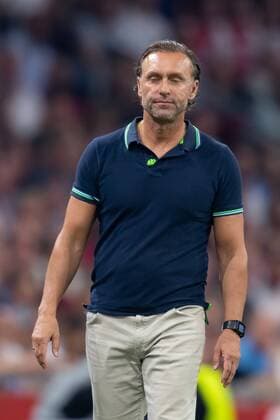 Amsterdam, Netherlands, 28 08 2019, UEFA Champions League, Play off, Ajax Amsterdam APOEL Nicosia, coach Thomas Doll Nicosia disappointed, looks dejected Amsterdam Netherlands eu images 01061008721 eu-images-061