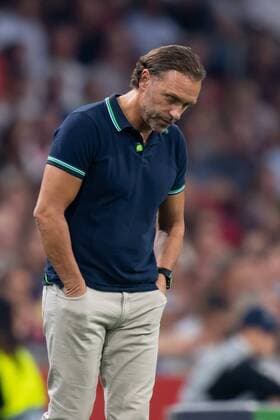 Amsterdam, Netherlands, 28 08 2019, UEFA Champions League, Play off, Ajax Amsterdam APOEL Nicosia, coach Thomas Doll Nicosia disappointed, looks dejected Amsterdam Netherlands eu images 01061008723 eu-images-061