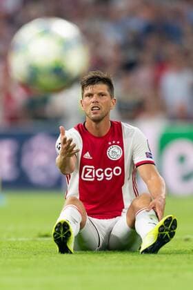Amsterdam, Netherlands, 28 08 2019, UEFA Champions League, Play off, Ajax Amsterdam APOEL Nicosia, Klaas Jan Huntelaar Ajax Schaut, looks on Amsterdam Netherlands eu images 01061008744 eu-images-061