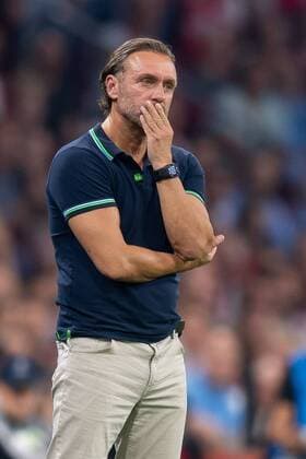 Amsterdam, Netherlands, 28 08 2019, UEFA Champions League, Play off, Ajax Amsterdam APOEL Nicosia, coach Thomas Doll Nicosia disappointed, looks dejected Amsterdam Netherlands eu images 01061008765 eu-images-061