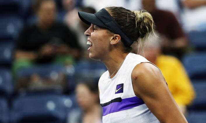 TENNIS - WTA, Tennis Damen US Open 2019 NEW YORK CITY,NEW YORK,USA,28.AUG.19 - TENNIS - WTA Tour, US Open, Grand Slam, Flushing Meadows. Image shows Madison Keys (USA). GEPAxpictures xMatthiasxHauer