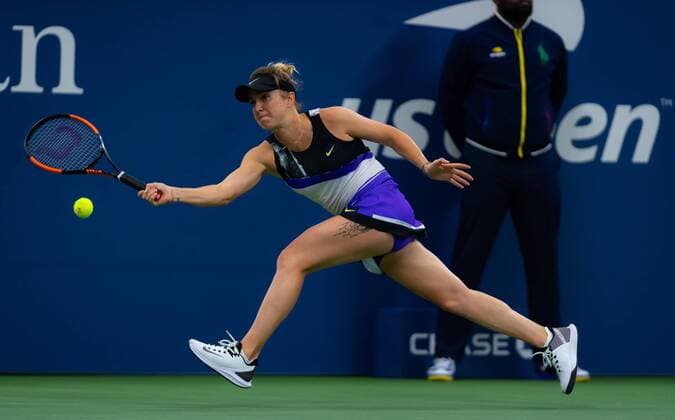 August 28, 2019, New York, NEW YORK, United States: Elina Svitolina of the Ukraine in action during her second-round match at the 2019 US Open Grand Slam tennis tournament against Venus Williams of the United States US Open 2019, Tennis, New York City, United States, Aug 28 - ZUMAa181 20190828_zaa_a181_037 Copyright: xAFP7x