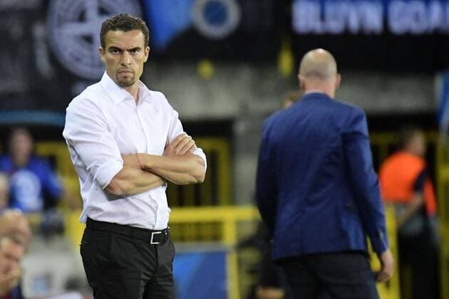 BRUGGE, BELGIUM - AUGUST 28 : Valerien Ismael head coach of LASK looks on during the Champions League Play-offs 2nd leg match game between Club Brugge and LASK on August 28, 2019 in Brugge, Belgium, 28 08 2019 ( Photo by {Byline:Pc} Photonews FOOTBALL : Club Brugge vs LASK - Champions League Play-offs - 28 08 2019 PHOTONEWS PANORAMIC 