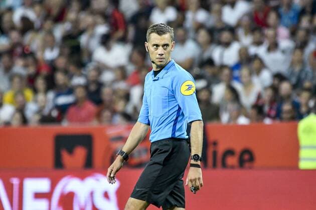 Clement Turpin (arbitre) FOOTBALL : OGC Nice vs Olympique de Marseille - Ligue 1 Conforama - Nice - 28 08 2019 NorbertScanella PanoramiC 