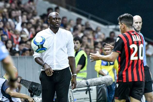 Patrick Vieira (entraineur de l OGC Nice) FOOTBALL : OGC Nice vs Olympique de Marseille - Ligue 1 Conforama - Nice - 28 08 2019 NorbertScanella PanoramiC 