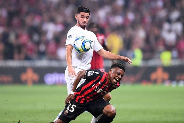 08 MORGAN SANSON (OM) - FAUTE FOOTBALL : Nice vs Marseille - Ligue 1 Conforama - 28 08 2019 FEP Panoramic 