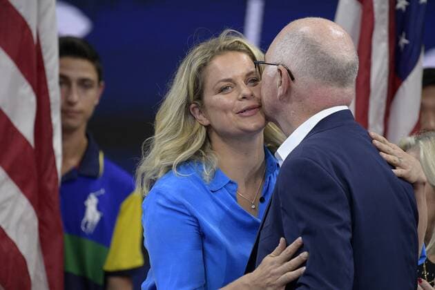 Kim Clijsters, the newest inductee into the US Open s Court of Champions, pictured during a ceremony on the third day of the US Open Grand Slam tennis tournament, at Flushing Meadow, in New York City, USA, Wednesday 28 August 2019. YORICKxJANSENS  x05651024x