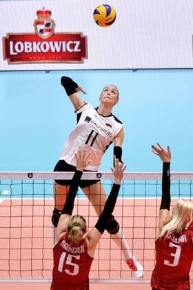 LIPPMANN Louisa 11 Team Germany Womens European Volleyball Championships 2019 in Slovakia in Bratislava Preliminary rounds Match Germany Belarus 0 3 on 28 August 2019 in Bratislava
