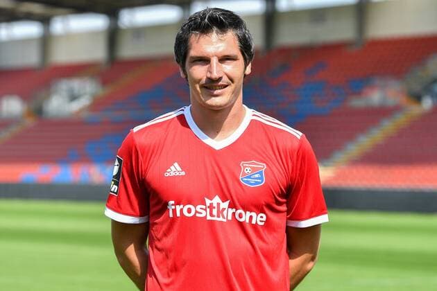 Dominik Stroh Angel SpVgg Unterhaching 3 League, portrait date 2019 2020 xslx