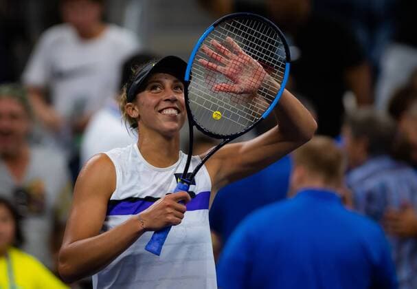 August 28, 2019, New York, NEW YORK, United States: Madison Keys of the United States after winning her second-round match at the 2019 US Open Grand Slam tennis tournament against Lin Zhu of China US Open 2019, Tennis, New York City, United States, Aug 28 - ZUMAa181 20190828_zaa_a181_073 Copyright: xAFP7x