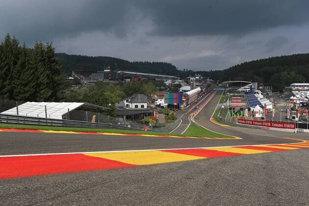 29th Aug 2019, Circuit Spa Francorchamps, Stavelot, Belgium; Formula 1 Johnnie Walker Belgian Grand Prix; Arrivals Day; View looking down Eau Rouge - Editorial Use Only.  ActionPlus12163814 Octane