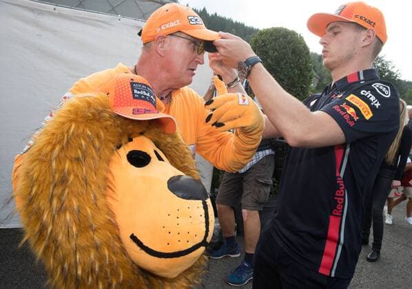 Red Bull s Dutch driver Max Verstappen meets with fans during the preparations ahead of the Spa-Francorchamps Formula One Grand Prix of Belgium race, in Spa-Francorchamps, Thursday 29 August 2019. BENOITxDOPPAGNE  x05651306x