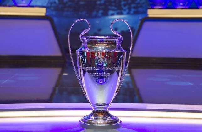 Monaco, Monte Carlo - August 29, 2019: UEFA Champions League Group Stage Draw and Player of the Year Awards, Season Kick Off 2019-2020 Atmosphere with Trophy 2019 2020 UEFA Champions League Group Stage Draw in Monaco
