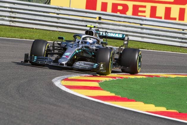 Mercedes Finnish driver Valtteri Bottas pictured during the free trial sessions ahead of the Spa-Francorchamps Formula One Grand Prix of Belgium race, in Spa-Francorchamps, Friday 30 August 2019. NICOLASxLAMBERT  x05652091x