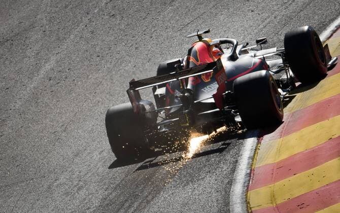 Red Bull s Dutch driver Max Verstappen pictured during the free trial sessions ahead of the Spa-Francorchamps Formula One Grand Prix of Belgium race, in Spa-Francorchamps, Friday 30 August 2019. BENOITxDOPPAGNE  x05652121x