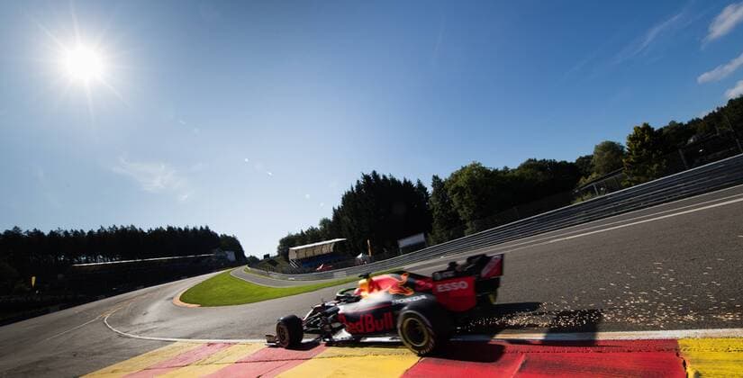Red Bull s Dutch driver Max Verstappen pictured during the free trial sessions ahead of the Spa-Francorchamps Formula One Grand Prix of Belgium race, in Spa-Francorchamps, Friday 30 August 2019. BENOITxDOPPAGNE  x05652088x