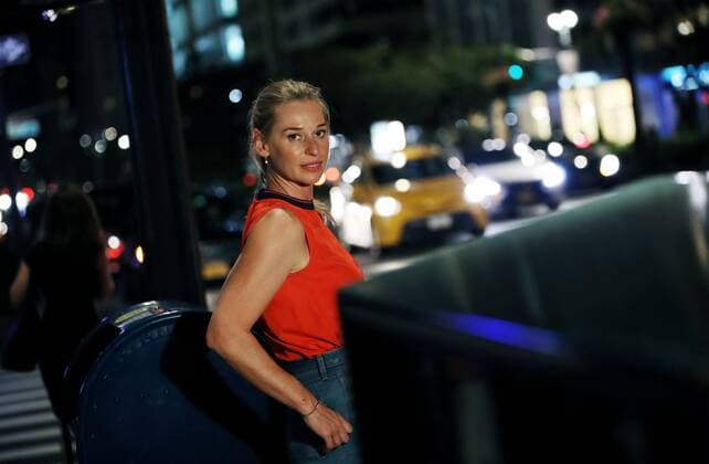 TENNIS - WTA, Tennis Damen US Open 2019 NEW YORK CITY,NEW YORK,USA,30.AUG.19 - TENNIS - WTA Tour, US Open, Grand Slam, Flushing Meadows, photo shooting with Barbara Schett-Eagle. Image shows Barbara Schett-Eagle. GEPAxpictures xMatthiasxHauer