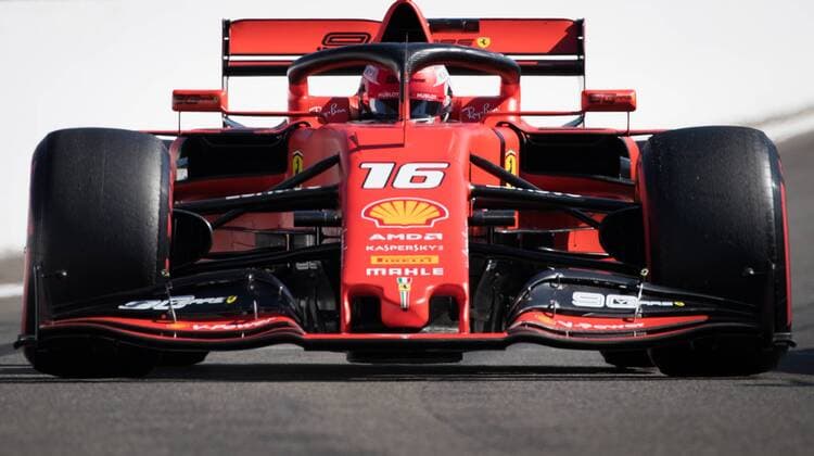 Ferrari s Monegasque driver Charles Leclerc pictured during the free trial sessions ahead of the Spa-Francorchamps Formula One Grand Prix of Belgium race, in Spa-Francorchamps, Friday 30 August 2019. BENOITxDOPPAGNE  x05652293x